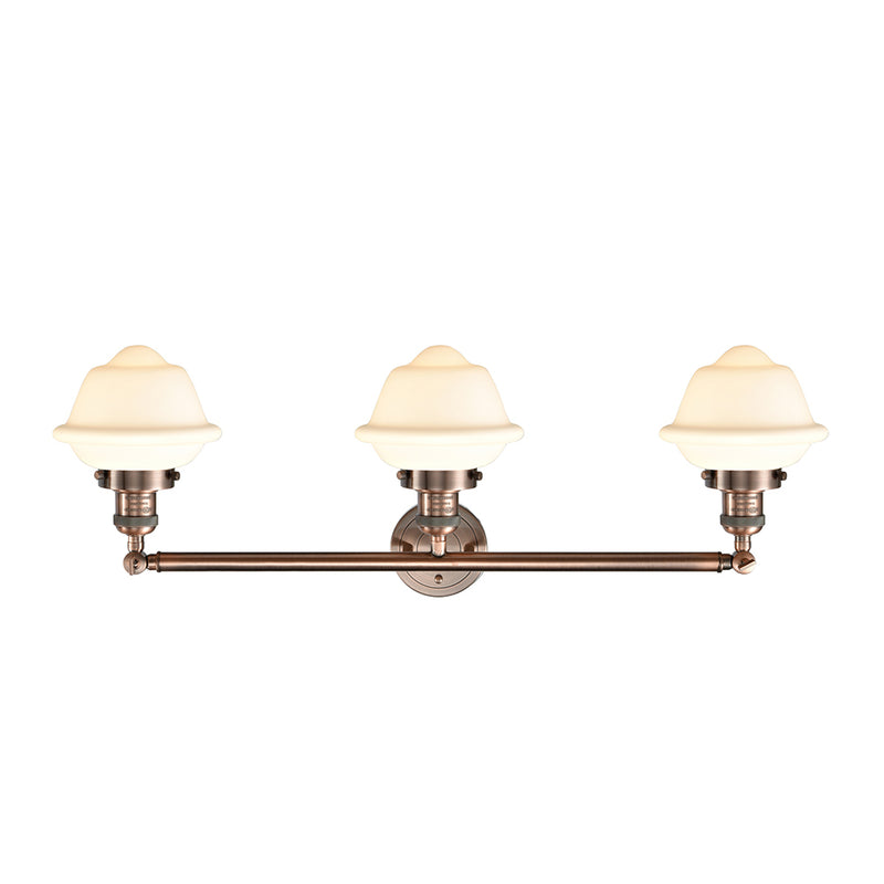 Innovations Lighting Small Oxford 3 Light Bath Vanity Light Part Of The Franklin Restoration Collection 205-AC-G531-LED