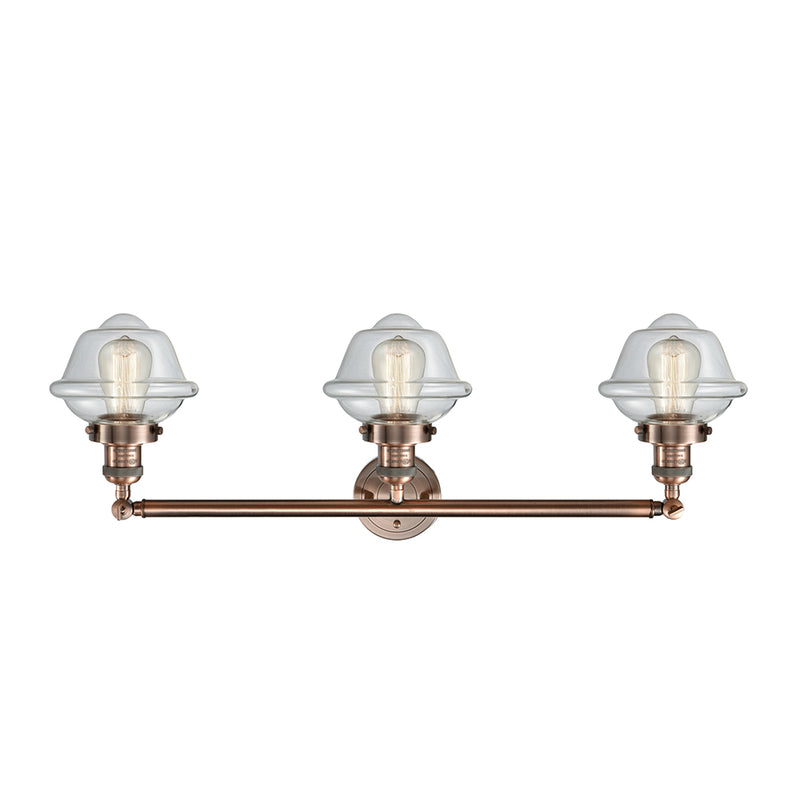 Innovations Lighting Small Oxford 3 Light Bath Vanity Light Part Of The Franklin Restoration Collection 205-AC-G532-LED