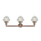 Innovations Lighting Small Oxford 3 Light Bath Vanity Light Part Of The Franklin Restoration Collection 205-AC-G534-LED