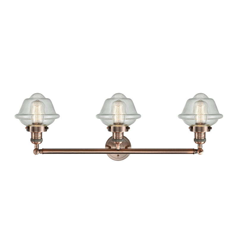 Innovations Lighting Small Oxford 3 Light Bath Vanity Light Part Of The Franklin Restoration Collection 205-AC-G534-LED