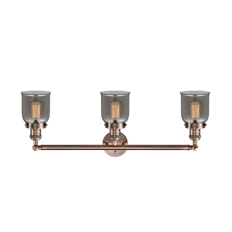 Innovations Lighting Small Bell 3 Light Bath Vanity Light Part Of The Franklin Restoration Collection 205-AC-G53-LED