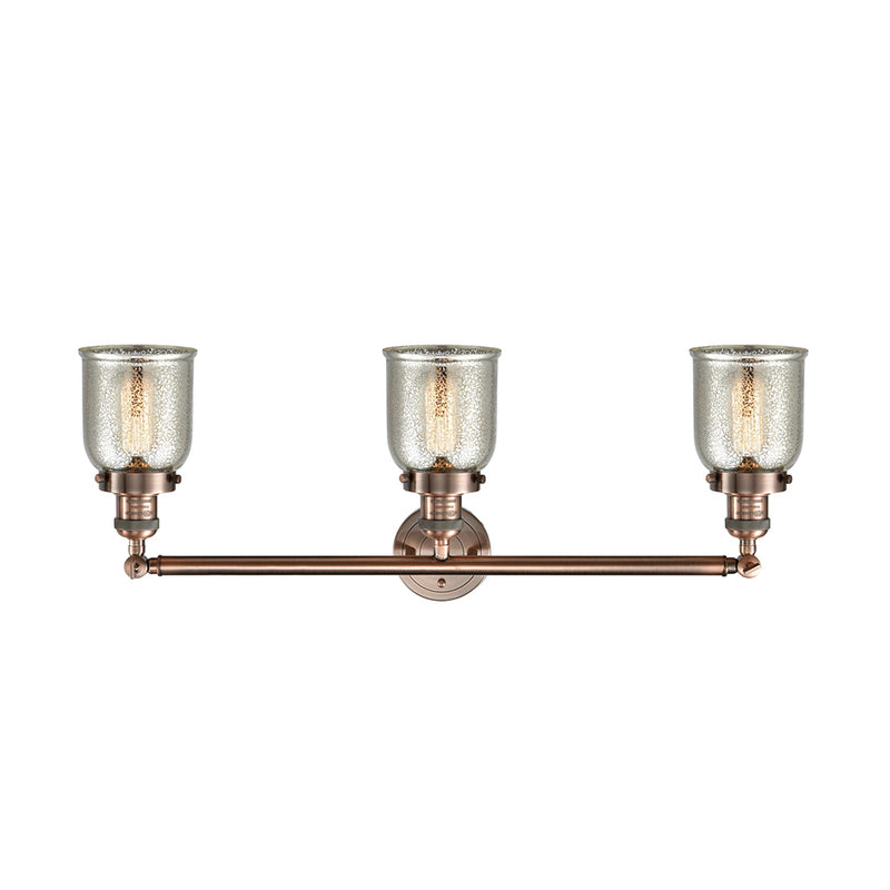 Innovations Lighting Small Bell 3 Light Bath Vanity Light Part Of The Franklin Restoration Collection 205-AC-G58-LED