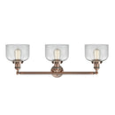 Innovations Lighting Large Bell 3 Light Bath Vanity Light Part Of The Franklin Restoration Collection 205-AC-G72