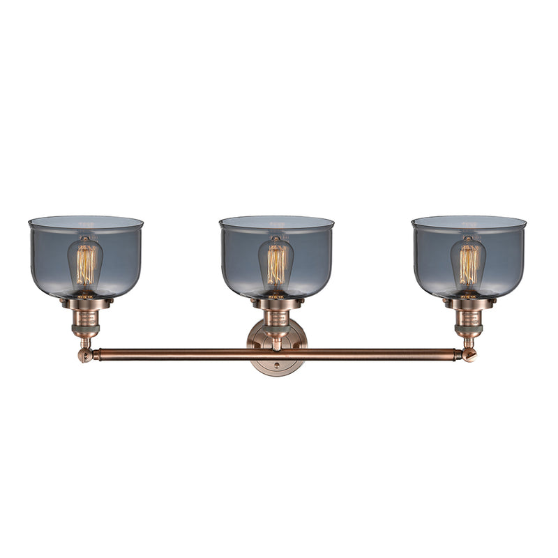 Innovations Lighting Large Bell 3 Light Bath Vanity Light Part Of The Franklin Restoration Collection 205-AC-G73