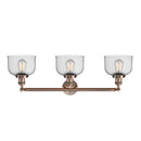 Innovations Lighting Large Bell 3 Light Bath Vanity Light Part Of The Franklin Restoration Collection 205-AC-G74