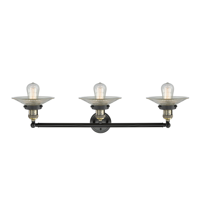 Innovations Lighting Halophane 3 Light Bath Vanity Light Part Of The Franklin Restoration Collection 205-BAB-G2
