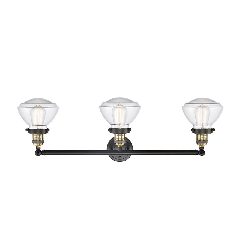 Innovations Lighting Olean 3 Light Bath Vanity Light Part Of The Franklin Restoration Collection 205-BAB-G322-LED