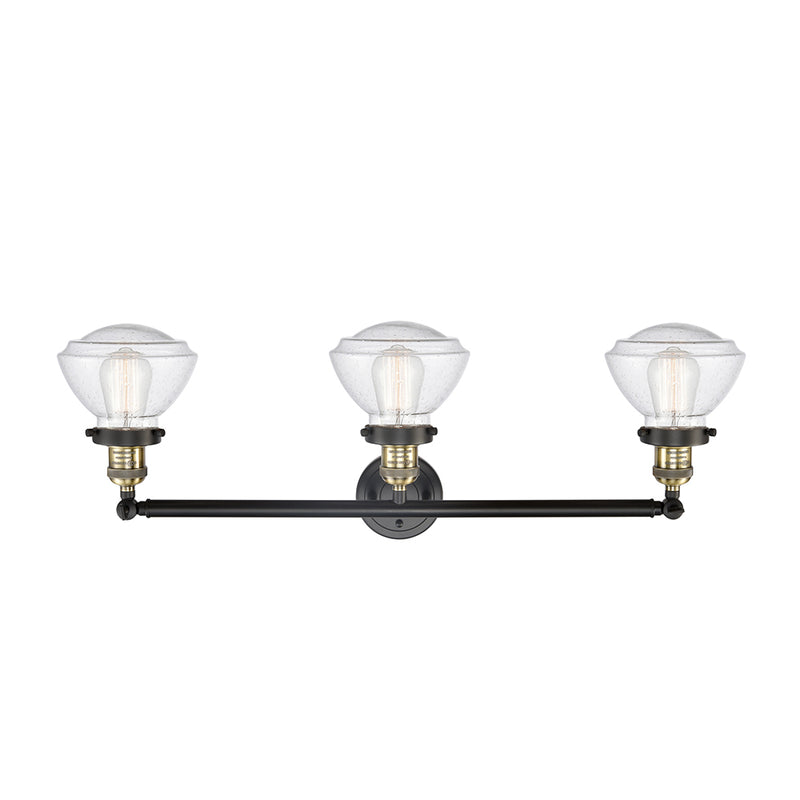 Innovations Lighting Olean 3 Light Bath Vanity Light Part Of The Franklin Restoration Collection 205-BAB-G324