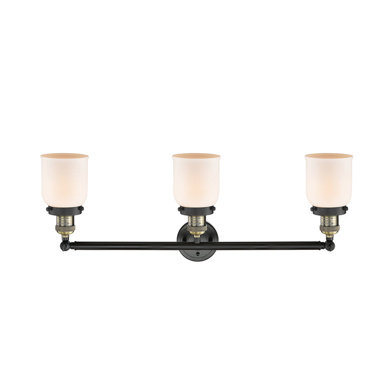 Innovations Lighting Small Bell 3 Light Bath Vanity Light Part Of The Franklin Restoration Collection 205-BAB-G51-LED