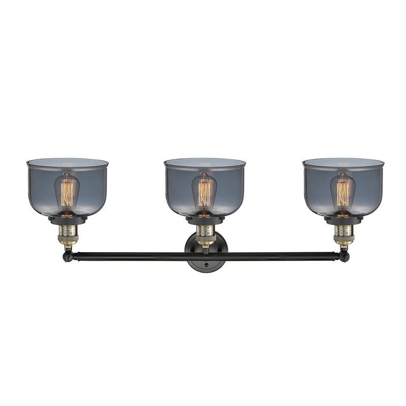 Innovations Lighting Large Bell 3 Light Bath Vanity Light Part Of The Franklin Restoration Collection 205-BAB-G73-LED