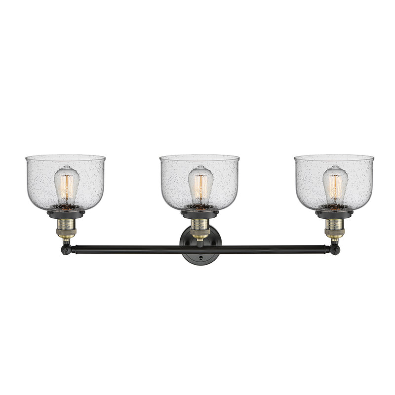 Innovations Lighting Large Bell 3 Light Bath Vanity Light Part Of The Franklin Restoration Collection 205-BAB-G74