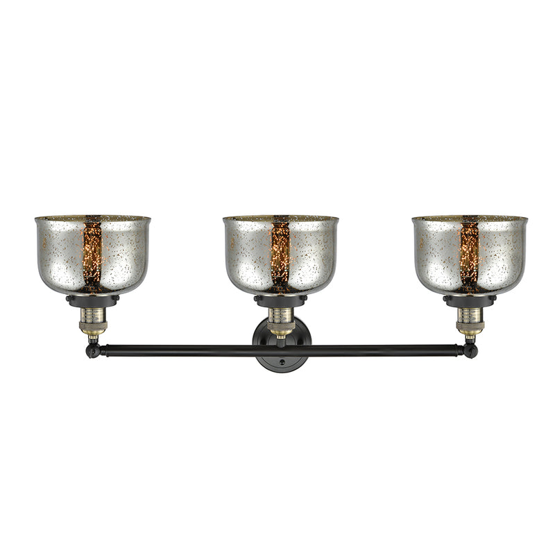 Innovations Lighting Large Bell 3 Light Bath Vanity Light Part Of The Franklin Restoration Collection 205-BAB-G78-LED