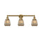 Chatham Bath Vanity Light shown in the Brushed Brass finish with a Mercury shade