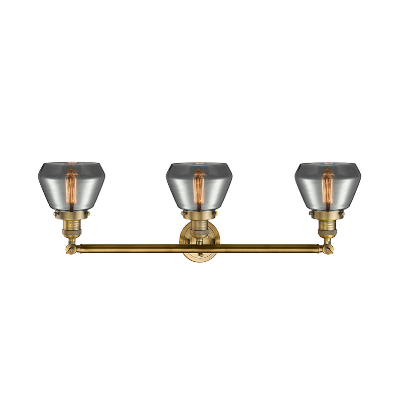 Innovations Lighting Fulton 3 Light Bath Vanity Light Part Of The Franklin Restoration Collection 205-BB-G173-LED