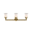 Innovations Lighting Small Canton 3 Light Bath Vanity Light Part Of The Franklin Restoration Collection 205-BB-G181S-LED