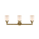 Innovations Lighting Small Bell 3 Light Bath Vanity Light Part Of The Franklin Restoration Collection 205-BB-G51-LED