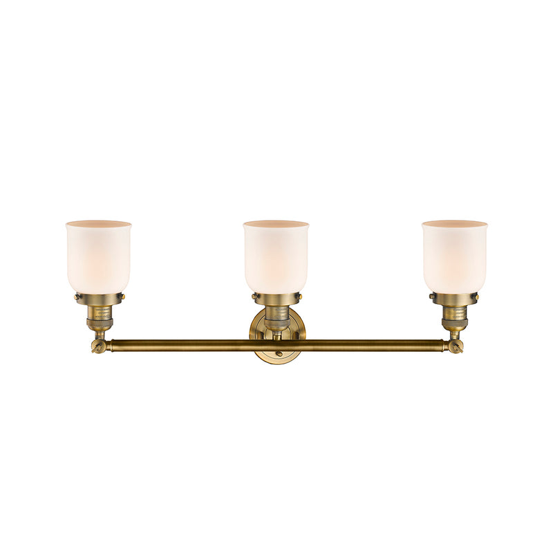 Innovations Lighting Small Bell 3 Light Bath Vanity Light Part Of The Franklin Restoration Collection 205-BB-G51-LED