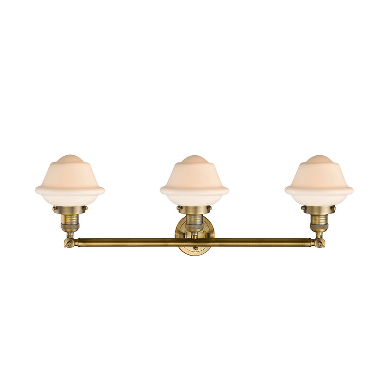Innovations Lighting Small Oxford 3 Light Bath Vanity Light Part Of The Franklin Restoration Collection 205-BB-G531-LED