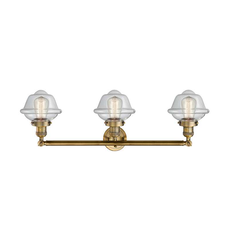 Innovations Lighting Small Oxford 3 Light Bath Vanity Light Part Of The Franklin Restoration Collection 205-BB-G532-LED