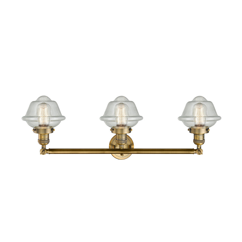 Innovations Lighting Small Oxford 3 Light Bath Vanity Light Part Of The Franklin Restoration Collection 205-BB-G534-LED