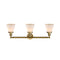 Innovations Lighting Small Cone 3 Light Bath Vanity Light Part Of The Franklin Restoration Collection 205-BB-G61-LED