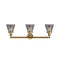 Innovations Lighting Small Cone 3 Light Bath Vanity Light Part Of The Franklin Restoration Collection 205-BB-G63-LED