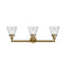Innovations Lighting Small Cone 3 Light Bath Vanity Light Part Of The Franklin Restoration Collection 205-BB-G64-LED