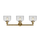 Innovations Lighting Large Bell 3 Light Bath Vanity Light Part Of The Franklin Restoration Collection 205-BB-G72-LED