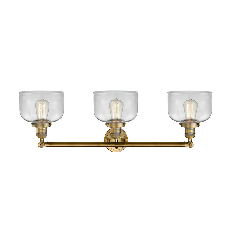 Innovations Lighting Large Bell 3 Light Bath Vanity Light Part Of The Franklin Restoration Collection 205-BB-G72-LED