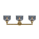 Innovations Lighting Large Bell 3 Light Bath Vanity Light Part Of The Franklin Restoration Collection 205-BB-G73-LED