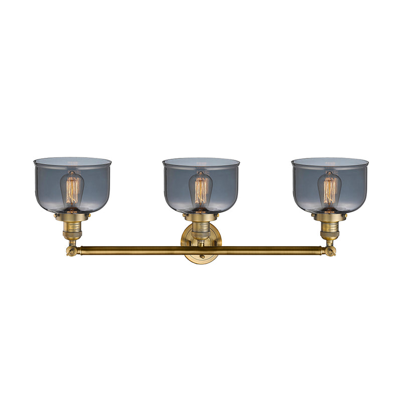 Innovations Lighting Large Bell 3 Light Bath Vanity Light Part Of The Franklin Restoration Collection 205-BB-G73-LED