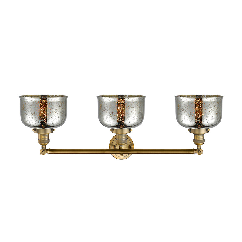 Innovations Lighting Large Bell 3 Light Bath Vanity Light Part Of The Franklin Restoration Collection 205-BB-G78-LED