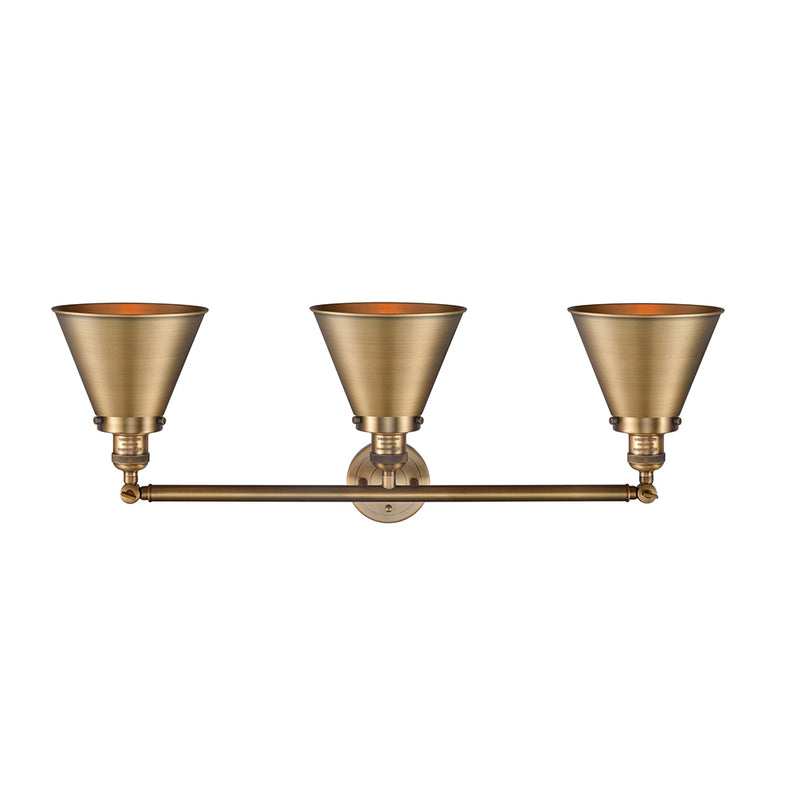 Innovations Lighting Appalachian 3 Light Bath Vanity Light Part Of The Franklin Restoration Collection 205-BB-M13-BB-LED