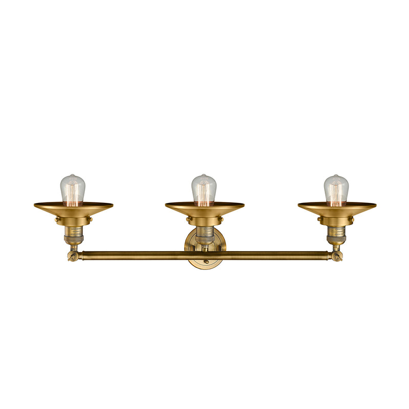 Innovations Lighting Railroad 3 Light Bath Vanity Light Part Of The Franklin Restoration Collection 205-BB-M4-LED