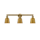 Addison Bath Vanity Light shown in the Brushed Brass finish with a Brushed Brass shade