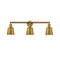 Addison Bath Vanity Light shown in the Brushed Brass finish with a Brushed Brass shade