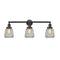 Chatham Bath Vanity Light shown in the Matte Black finish with a Clear shade