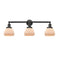 Fulton Bath Vanity Light shown in the Matte Black finish with a Matte White shade