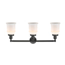 Innovations Lighting Canton 3 Light Bath Vanity Light Part Of The Franklin Restoration Collection 205-BK-G181-LED