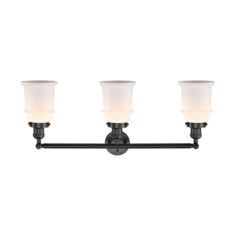 Innovations Lighting Canton 3 Light Bath Vanity Light Part Of The Franklin Restoration Collection 205-BK-G181-LED