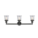 Innovations Lighting Small Canton 3 Light Bath Vanity Light Part Of The Franklin Restoration Collection 205-BK-G182S-LED