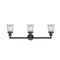 Innovations Lighting Small Canton 3 Light Bath Vanity Light Part Of The Franklin Restoration Collection 205-BK-G182S-LED