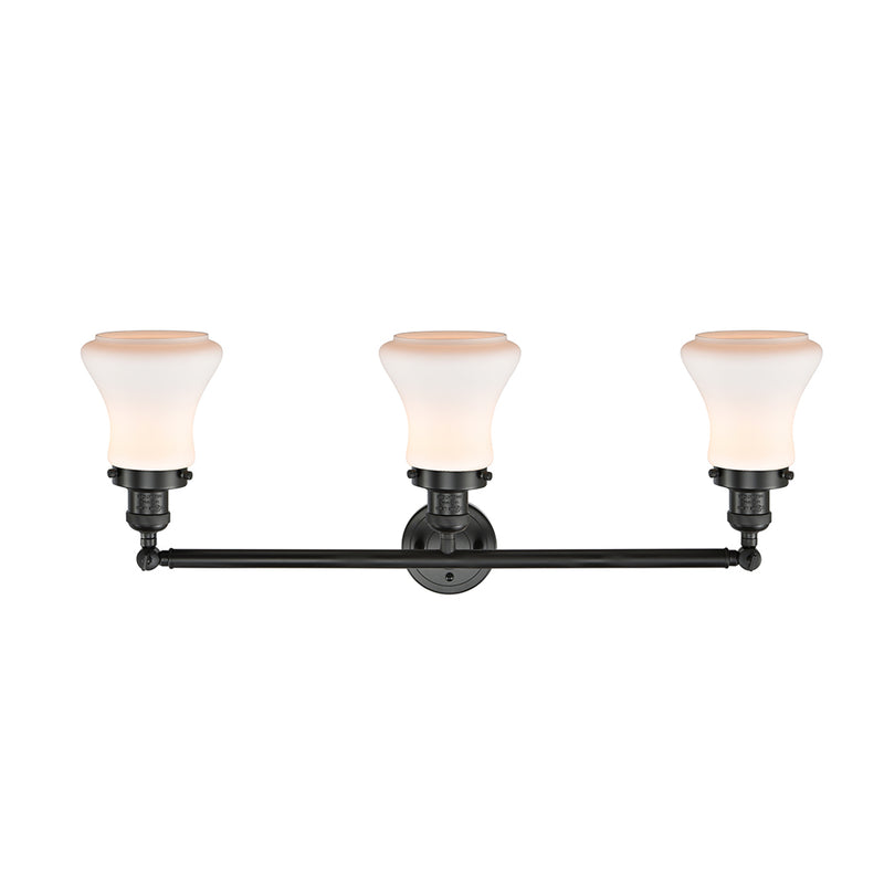 Innovations Lighting Bellmont 3 Light Bath Vanity Light Part Of The Franklin Restoration Collection 205-BK-G191-LED