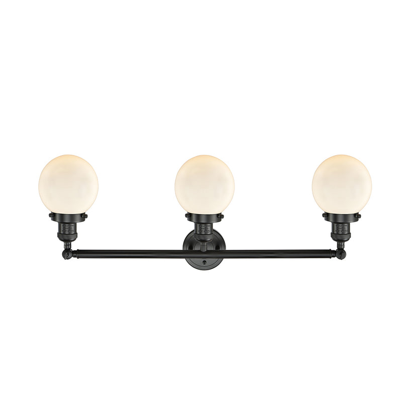 Innovations Lighting Beacon 3 Light 30" Bath Vanity Light 205-BK-G201-6-LED
