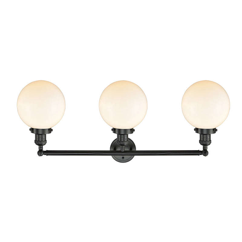 Innovations Lighting Beacon 3 Light 32" Bath Vanity Light 205-BK-G201-8-LED