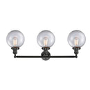 Innovations Lighting Beacon 3 Light 32" Bath Vanity Light 205-BK-G202-8-LED