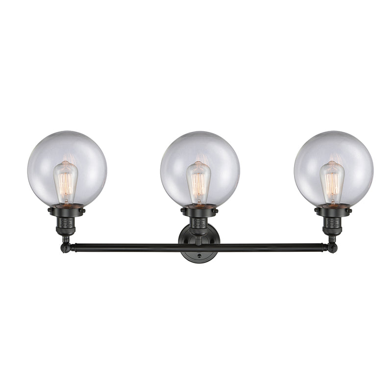Innovations Lighting Beacon 3 Light 32" Bath Vanity Light 205-BK-G202-8-LED