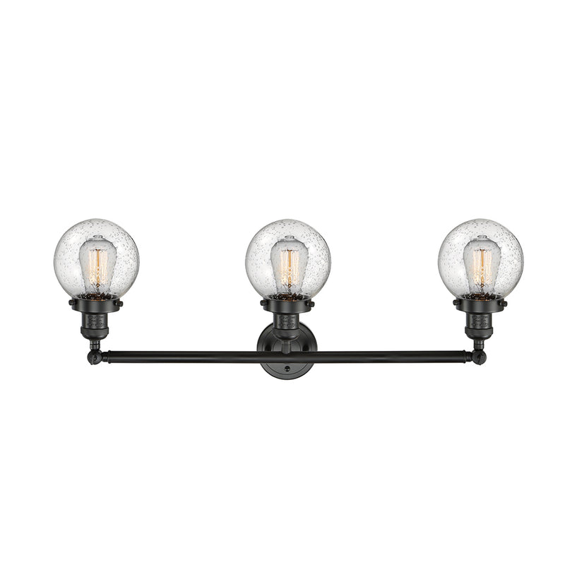 Innovations Lighting Beacon 3 Light 30" Bath Vanity Light 205-BK-G204-6-LED