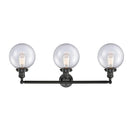 Innovations Lighting Beacon 3 Light 32" Bath Vanity Light 205-BK-G204-8-LED