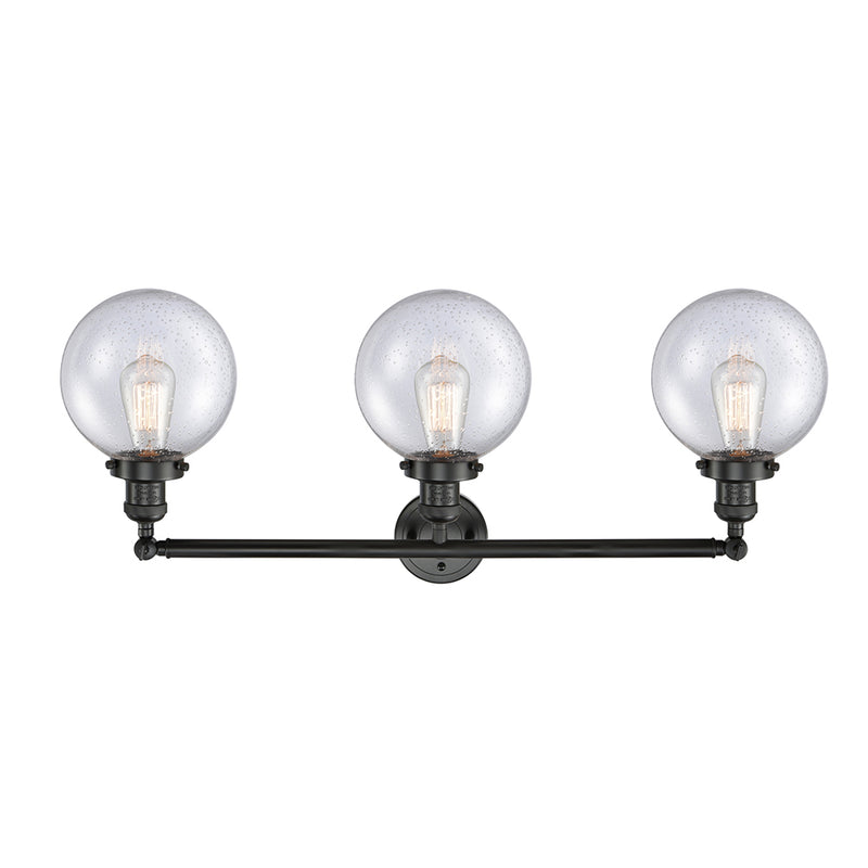 Innovations Lighting Beacon 3 Light 32" Bath Vanity Light 205-BK-G204-8-LED